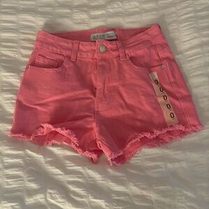 Pink Jean Shorts